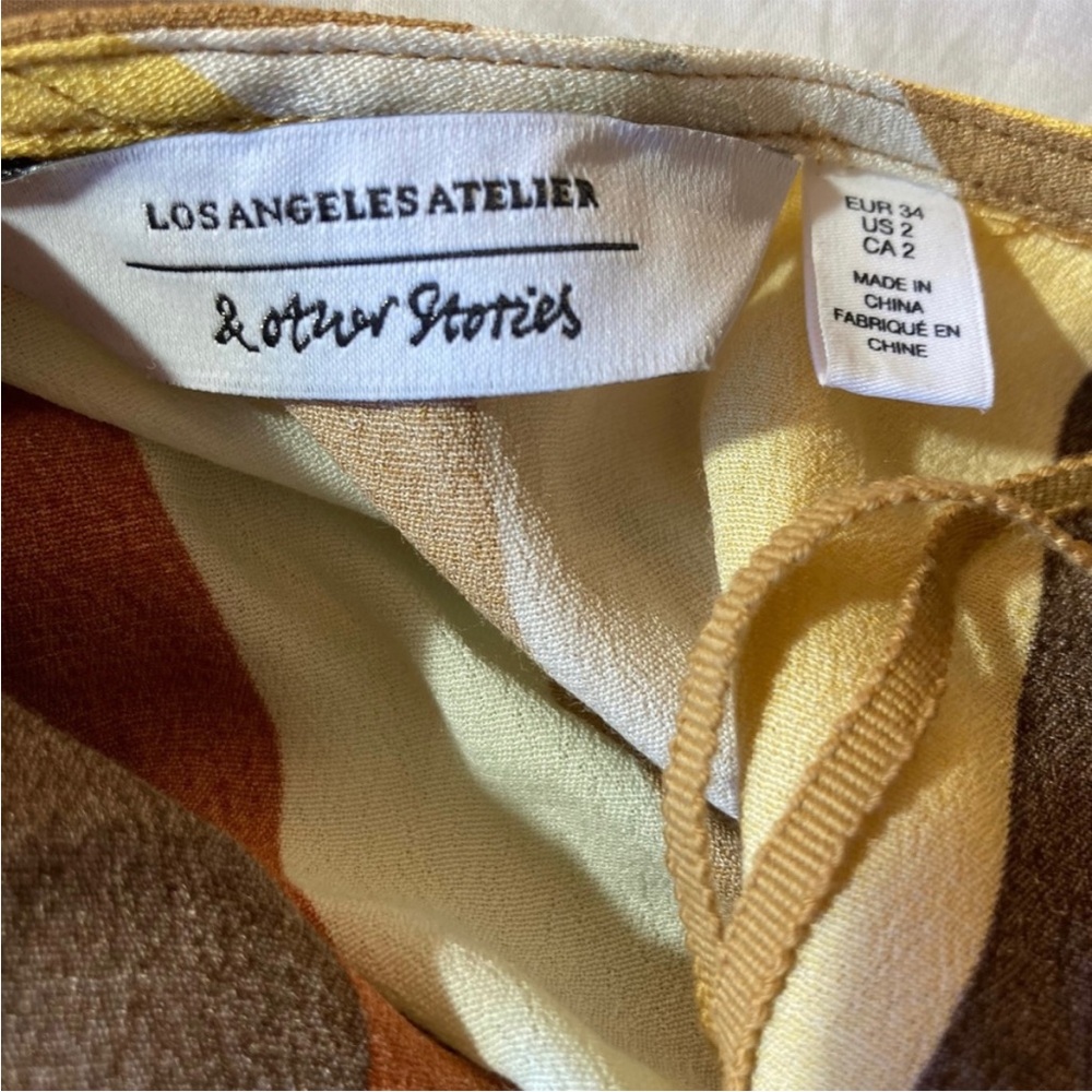 & Other Stories Maxi Wrap Dress with Stripes - Picture 5 of 7